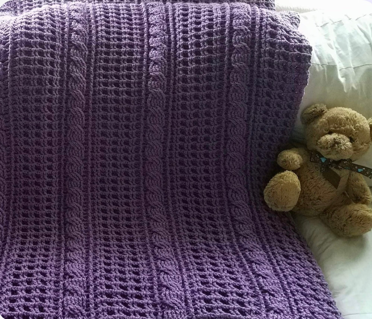Braided Hive Baby Blanket