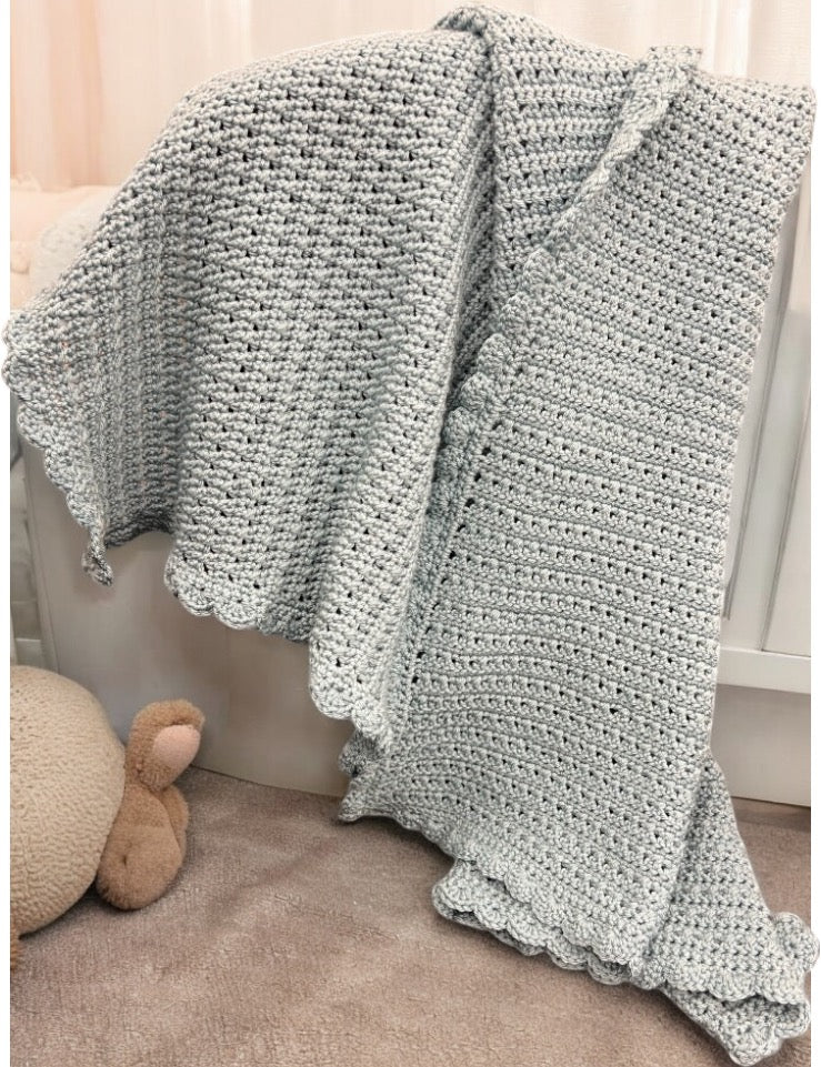 Sea Blue Baby Blanket