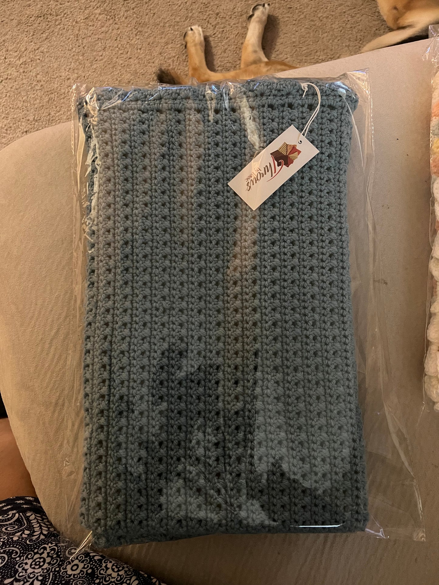 Sea Blue Baby Blanket