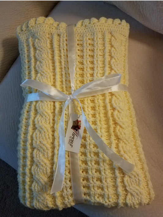 Braided Hive Baby Blanket