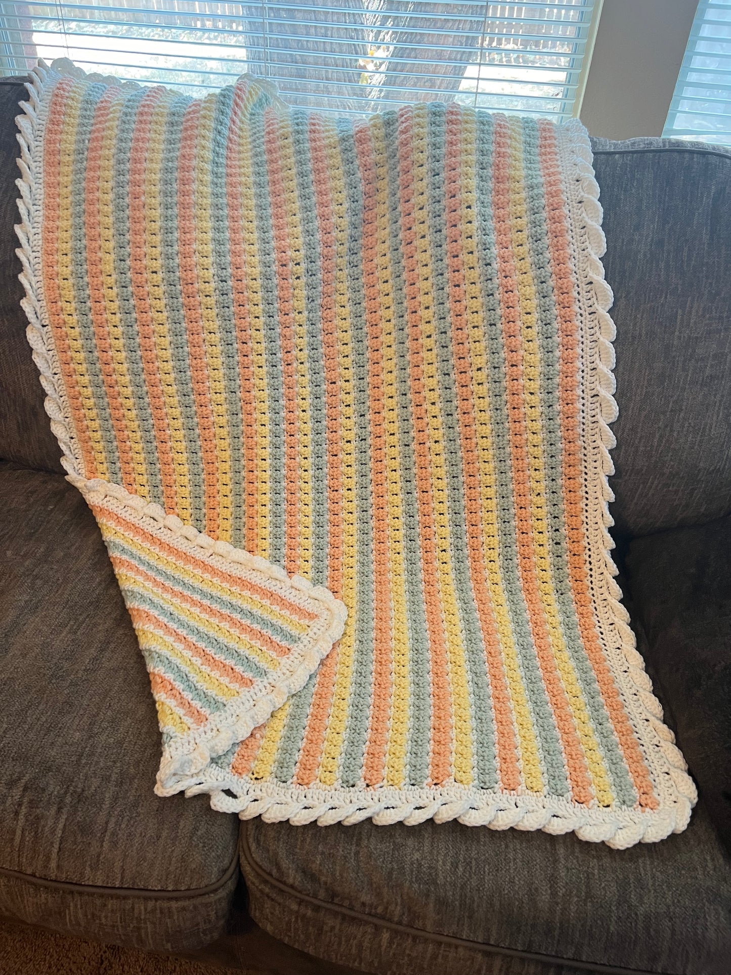 Block Stitch Baby Blanket