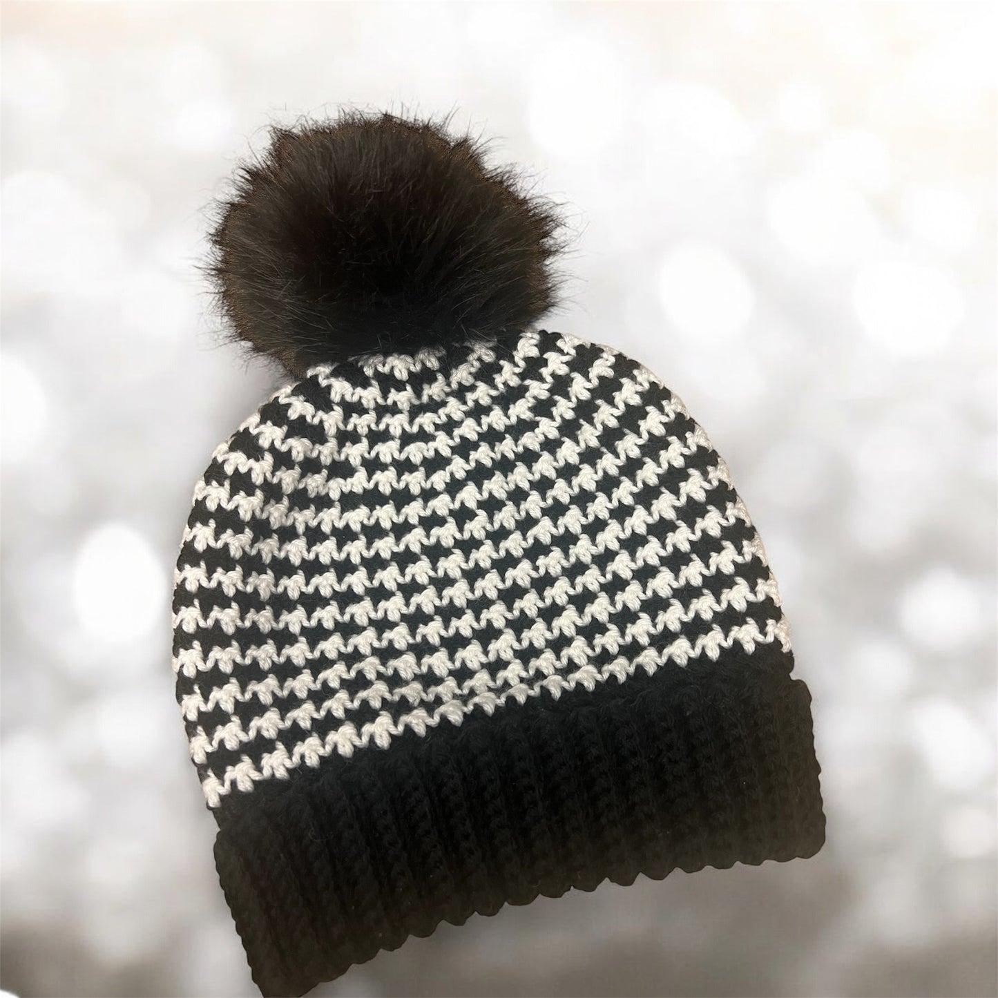 Houndstooth Beanie