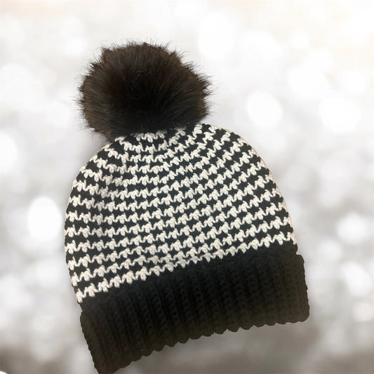 Houndstooth Beanie